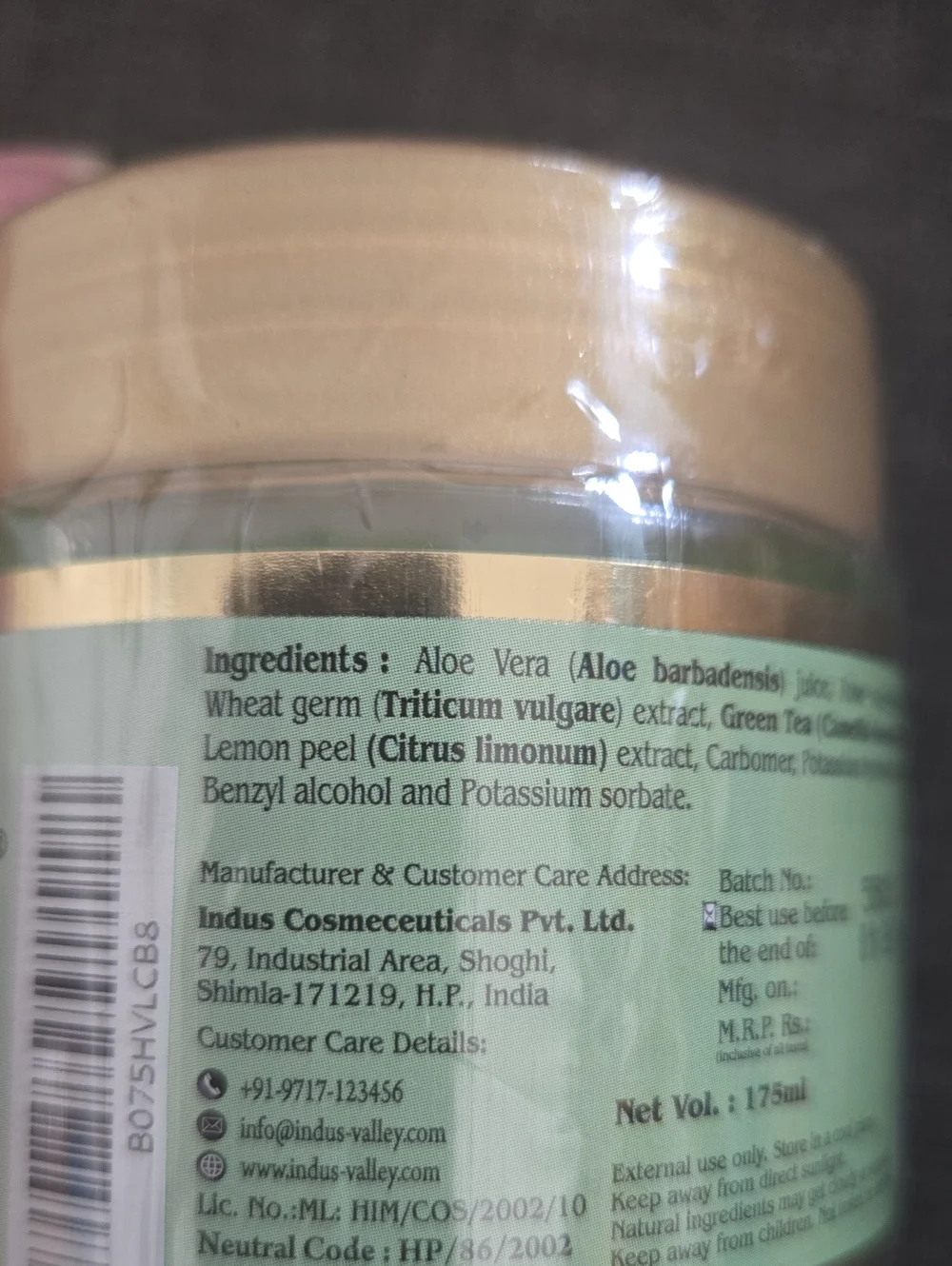 💥Indus Valley Aloe Vera Skin & Hair Gel